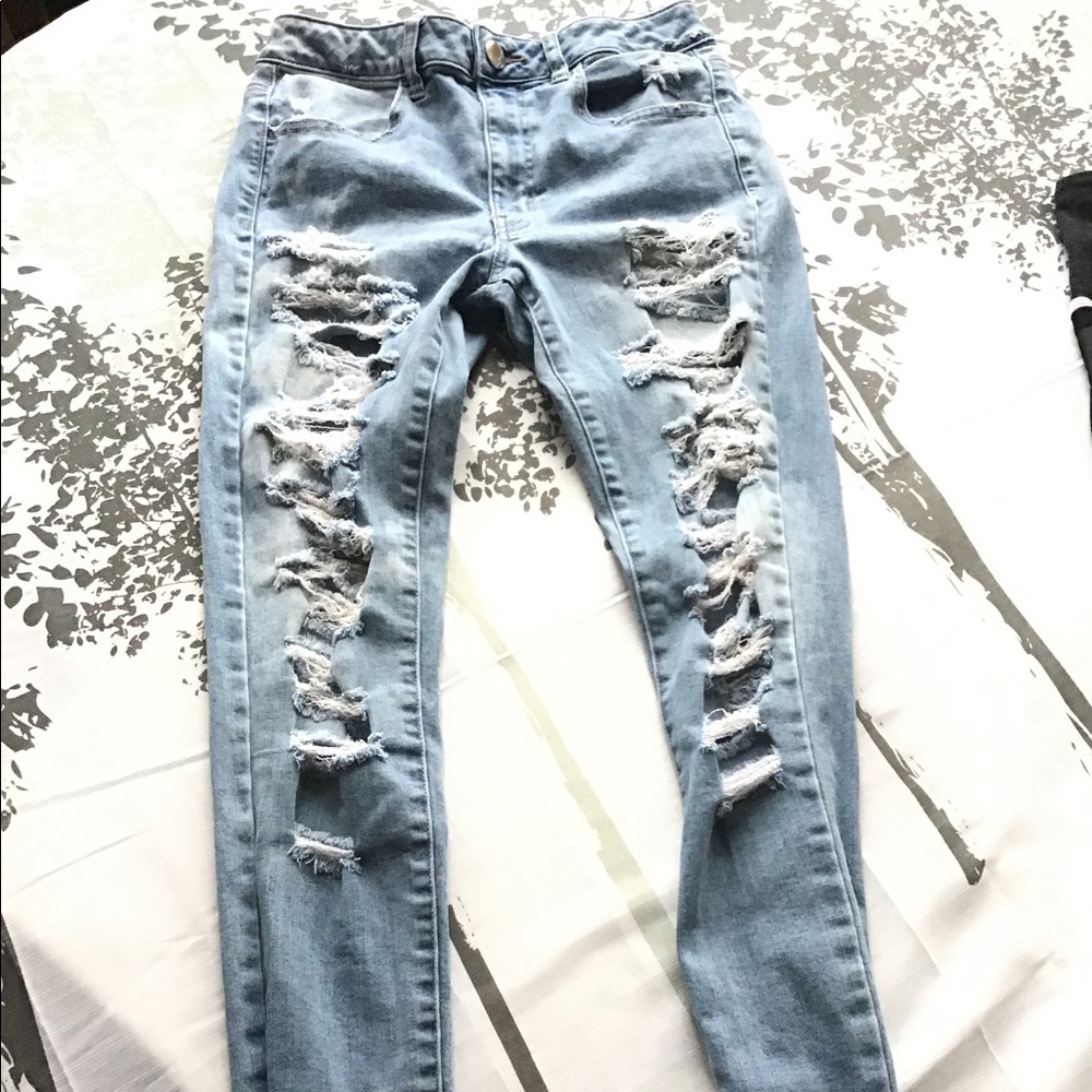 American eagle outfitters blue jeans. Size 8.